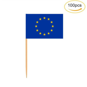 Mini drapeaux Europe cupcake | Planet Flag