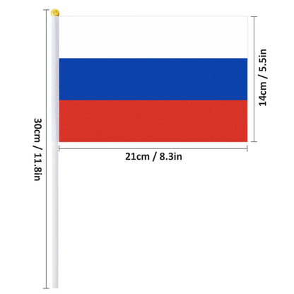 Drapeau à main de la Russie