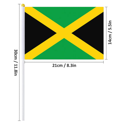 Drapeau à main de la Jamaïque