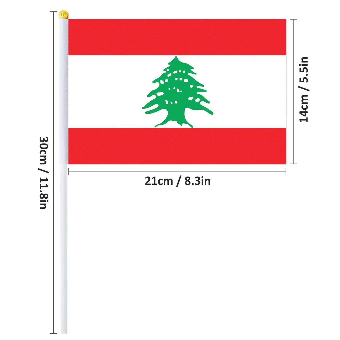 Drapeau à main du Liban