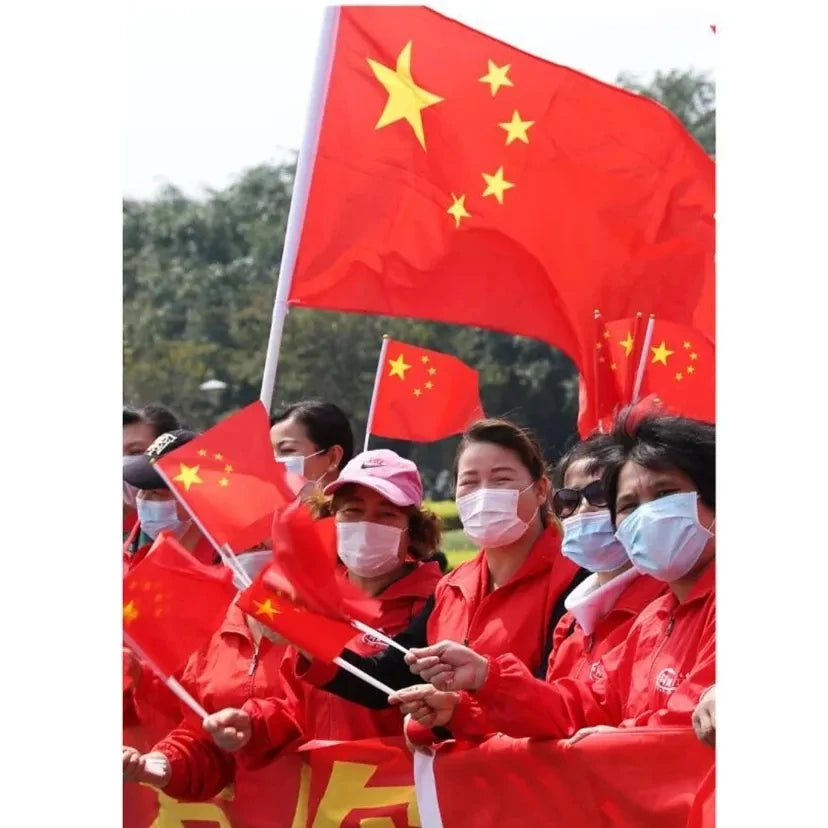 Drapeau à main de la Chine