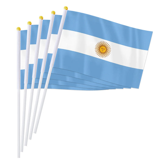 Drapeau à main de l'Argentine