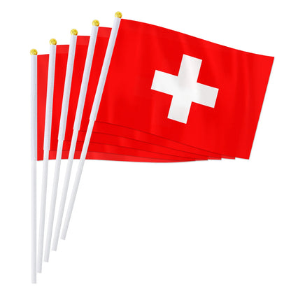 Drapeaux à main de la Suisse