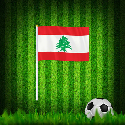 Drapeau à main du Liban