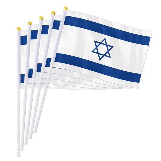 Drapeau à main d'Israël