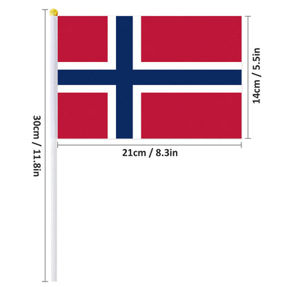 Drapeau à main de la Norvège