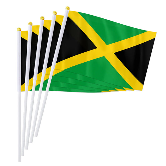 Drapeau à main de la Jamaïque