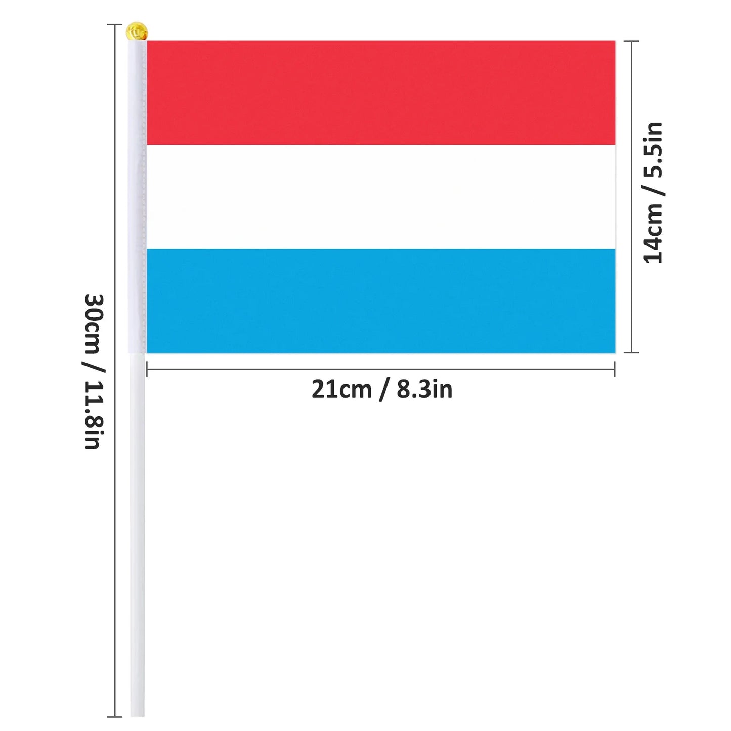 Drapeau à main du Luxembourg