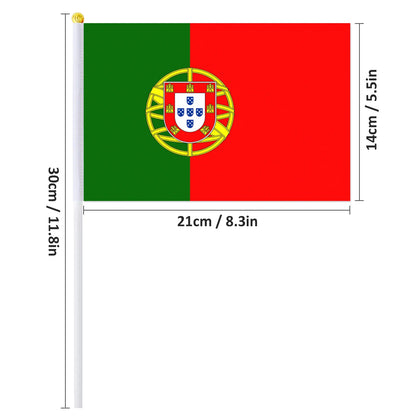 Drapeau à main du Portugal