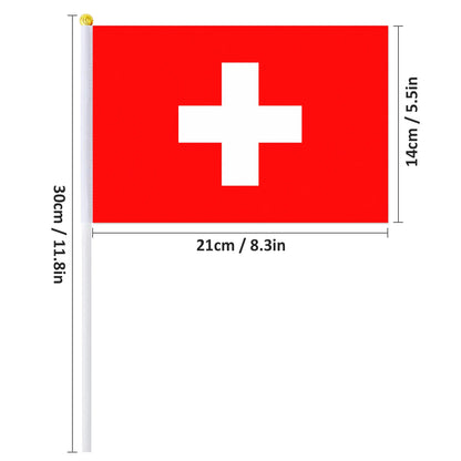 Drapeaux à main de la Suisse