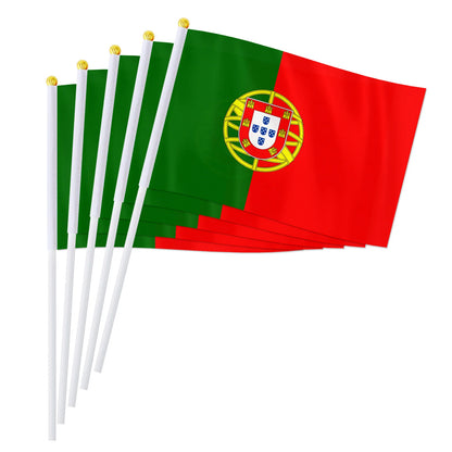 Drapeau à main du Portugal