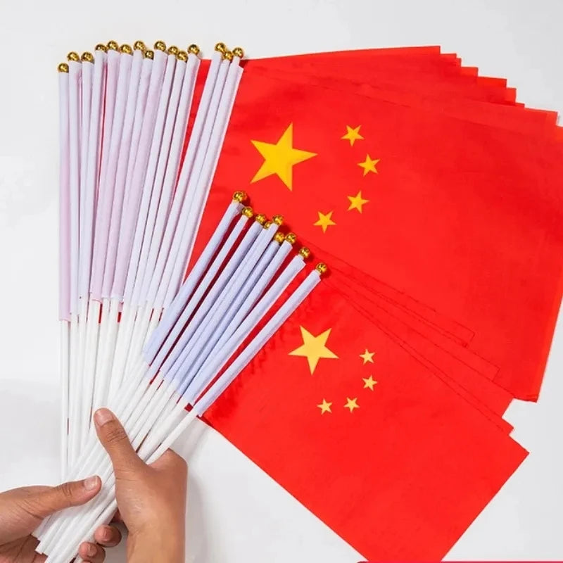 Drapeau à main de la Chine