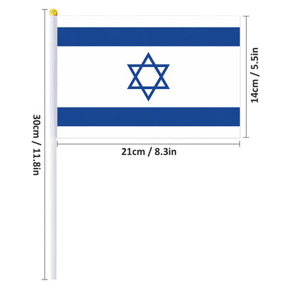 Drapeau à main d'Israël