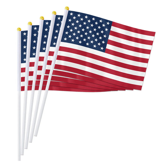 Drapeau à main des USA